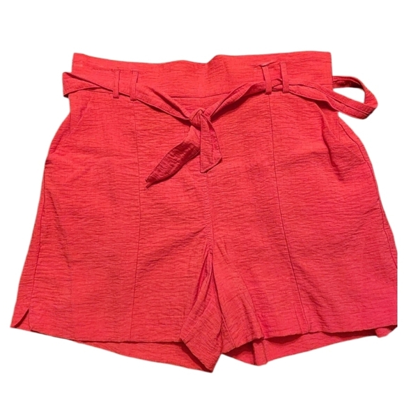 Maurices Pants - Maurices Linen Blend Tie-Belt Women's Shorts Sz LG Coastal Beach